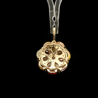 2.25 Ct Round Multi Sapphire 14K Gold Pendant