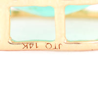 3.20 Ct Oval Natural Emerald 14K Gold Pendant