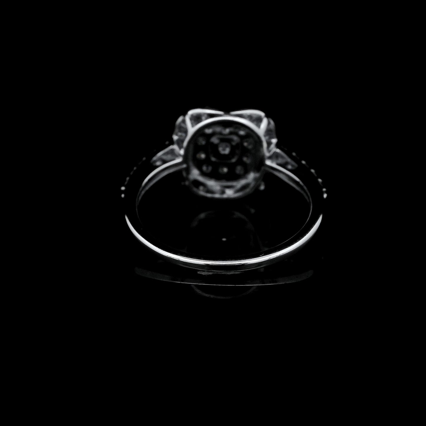 1.04 Ct Round Lab Grown Diamond 925 Sterling Silver Ring