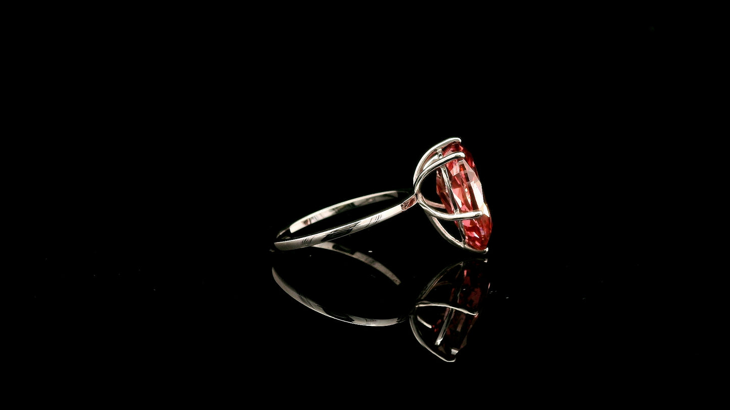 5.09 Carats Pink Lab Grown Diamond 14K Gold Ring