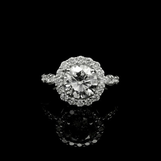 2.23 Carats Lab Grown Diamond 14K Gold Ring