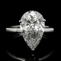 3.05 Carats Lab Grown Diamond 14K Gold Ring