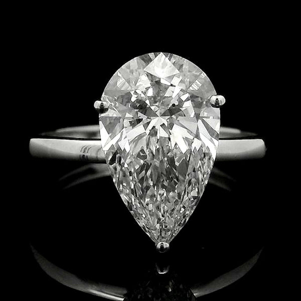 3.05 Carats Lab Grown Diamond 14K Gold Ring