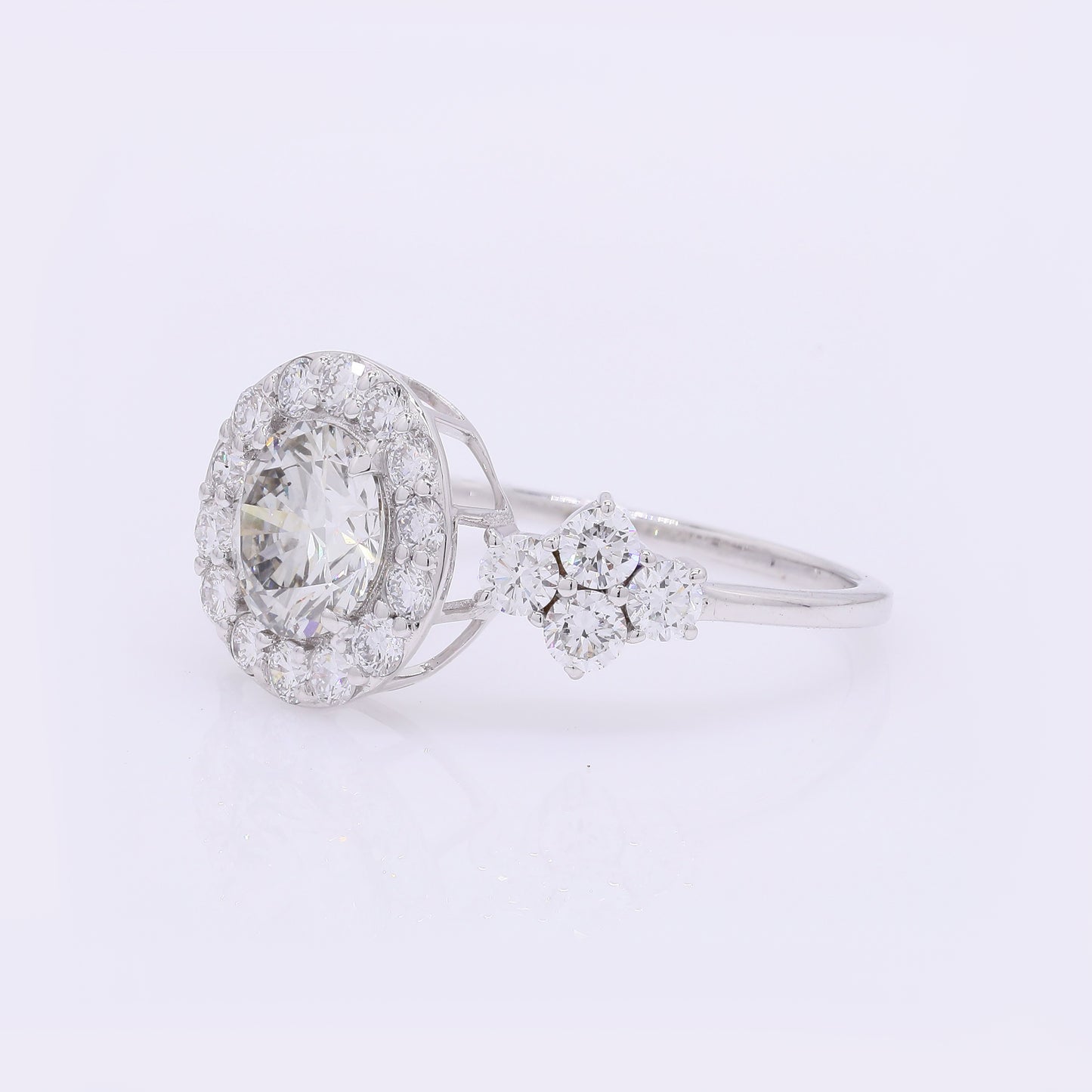 2.05 Carats Lab Grown Diamond 14K Gold Ring