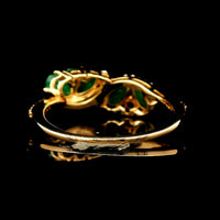 1.03 Ct Pear Emerald 14K Gold Ring