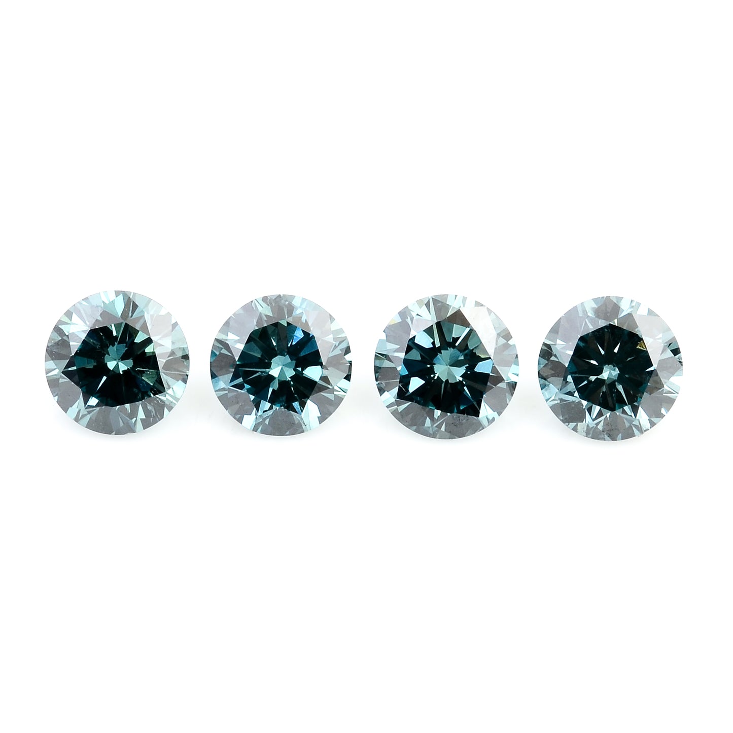 0.65 Blue Diamond Round Loose Gemstone