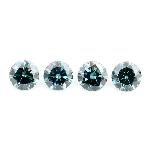 0.65 Blue Diamond Round Loose Gemstone