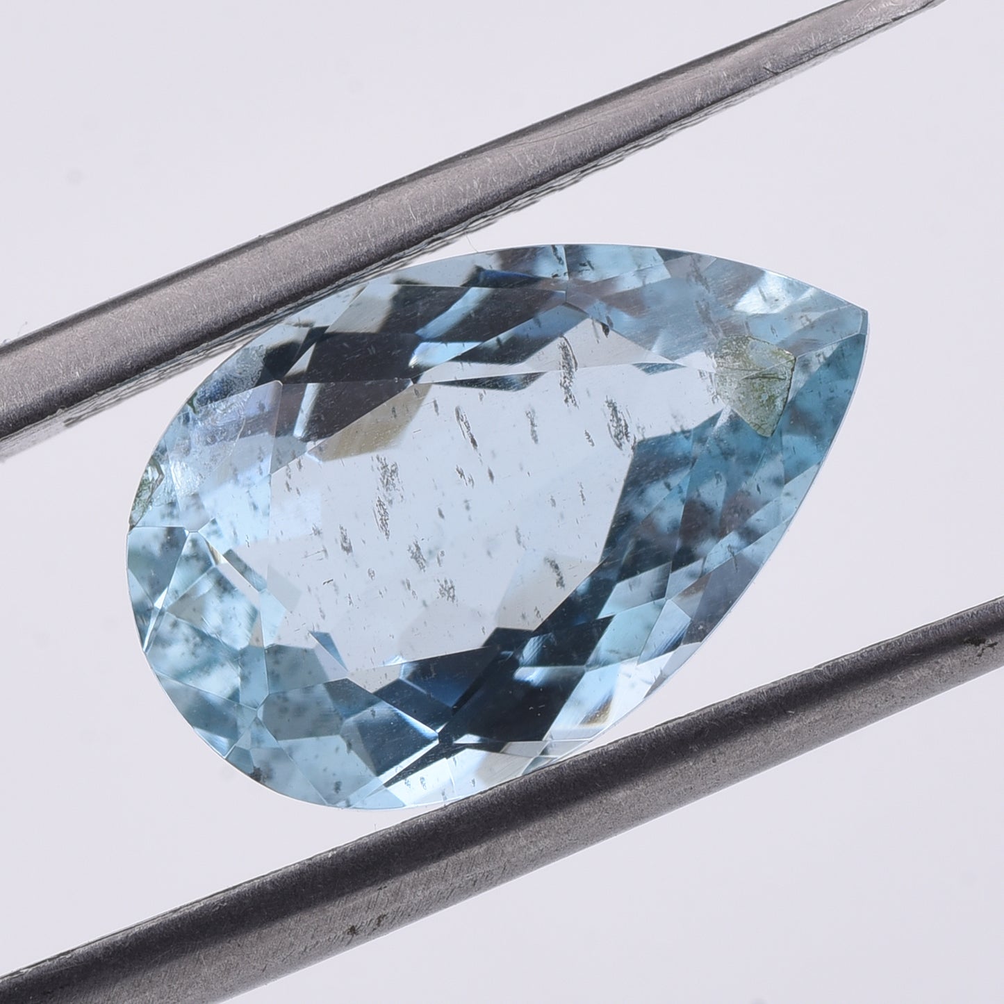 4.1 Natural Beryl Aquamarine Pear Mixed Cut Gemstone
