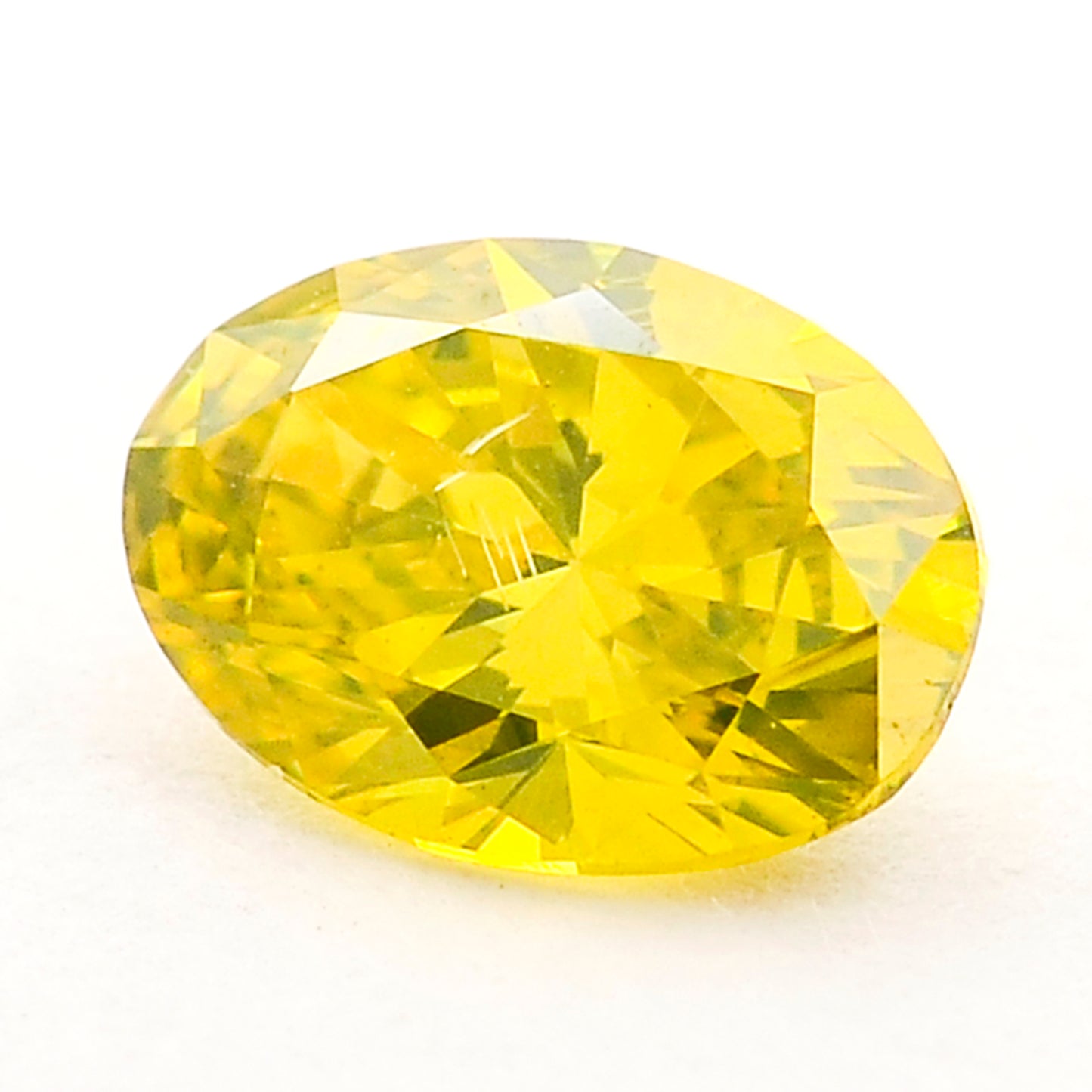 0.54 Yellow Diamond Oval Loose Diamond