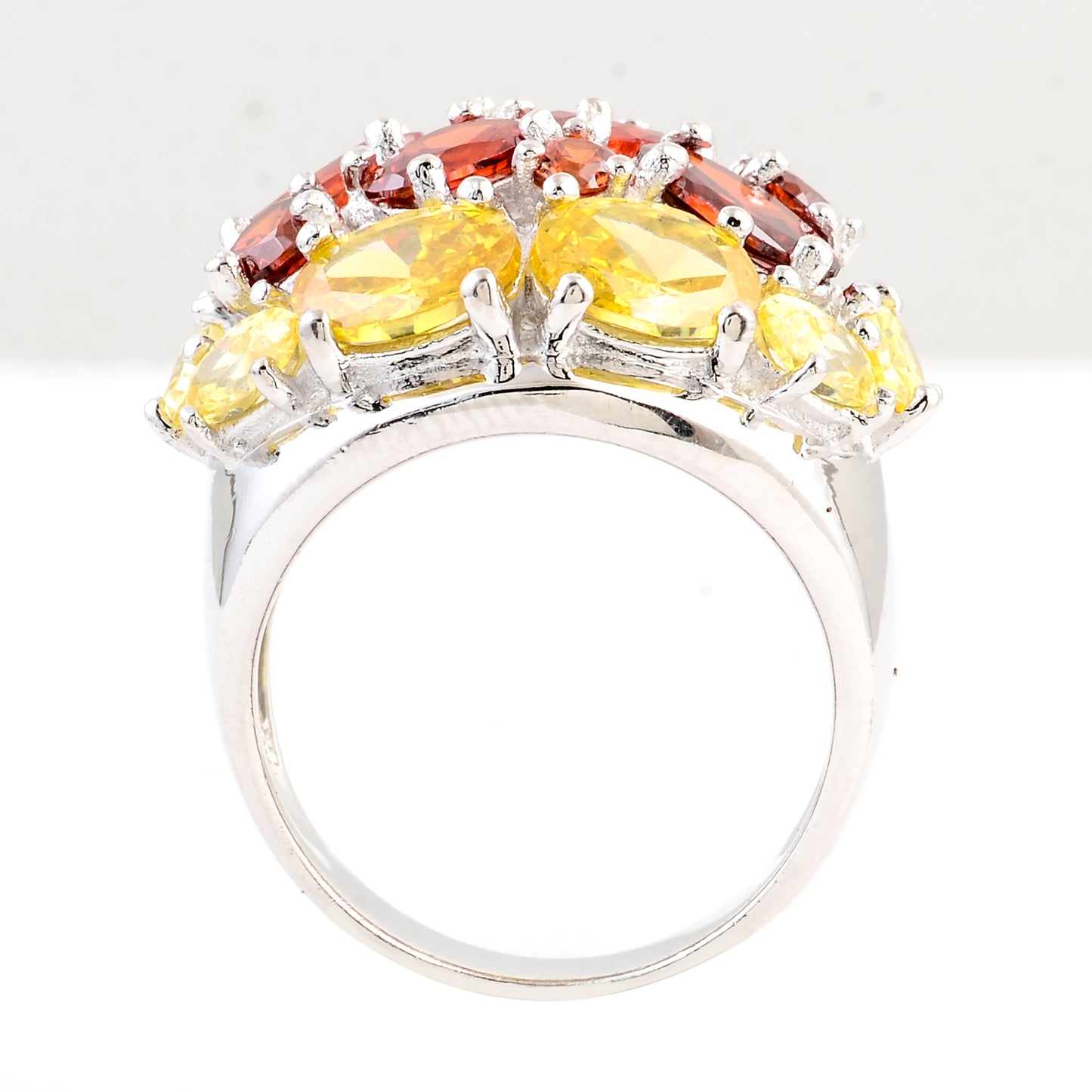 20.88 Ct Cubic Zirconia 925 Sterling Silver Ring