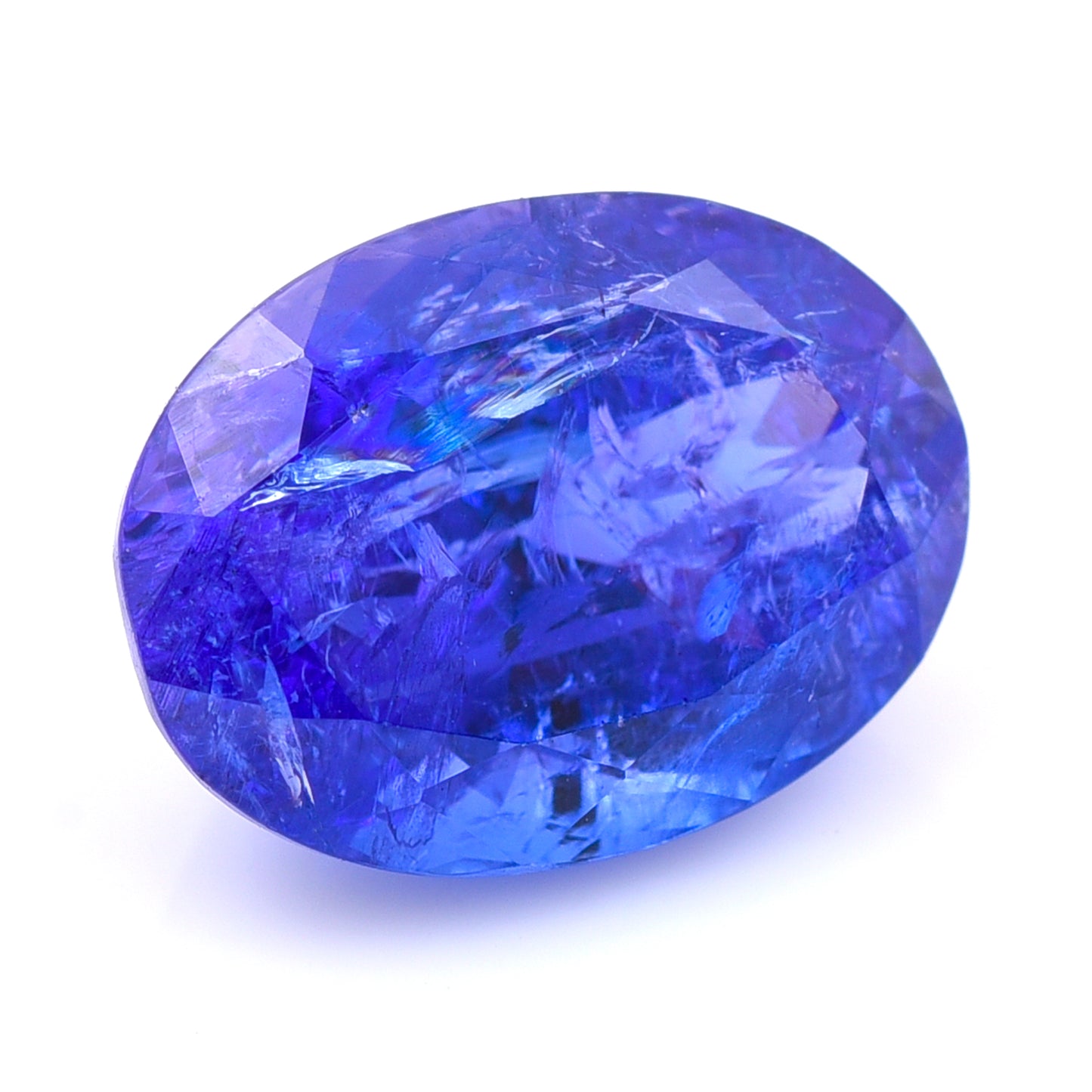 7.8 Natural Zoisite Tanzanite Oval Mixed Cut Gemstone