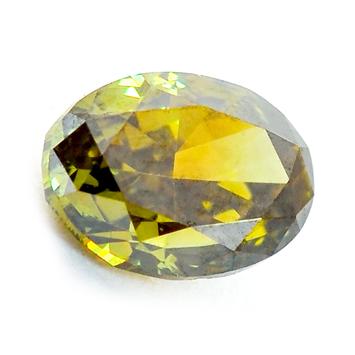 0.43 Green Diamond Oval Loose Diamond