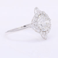 2.57 Carats Lab Grown Diamond 14K Gold Ring