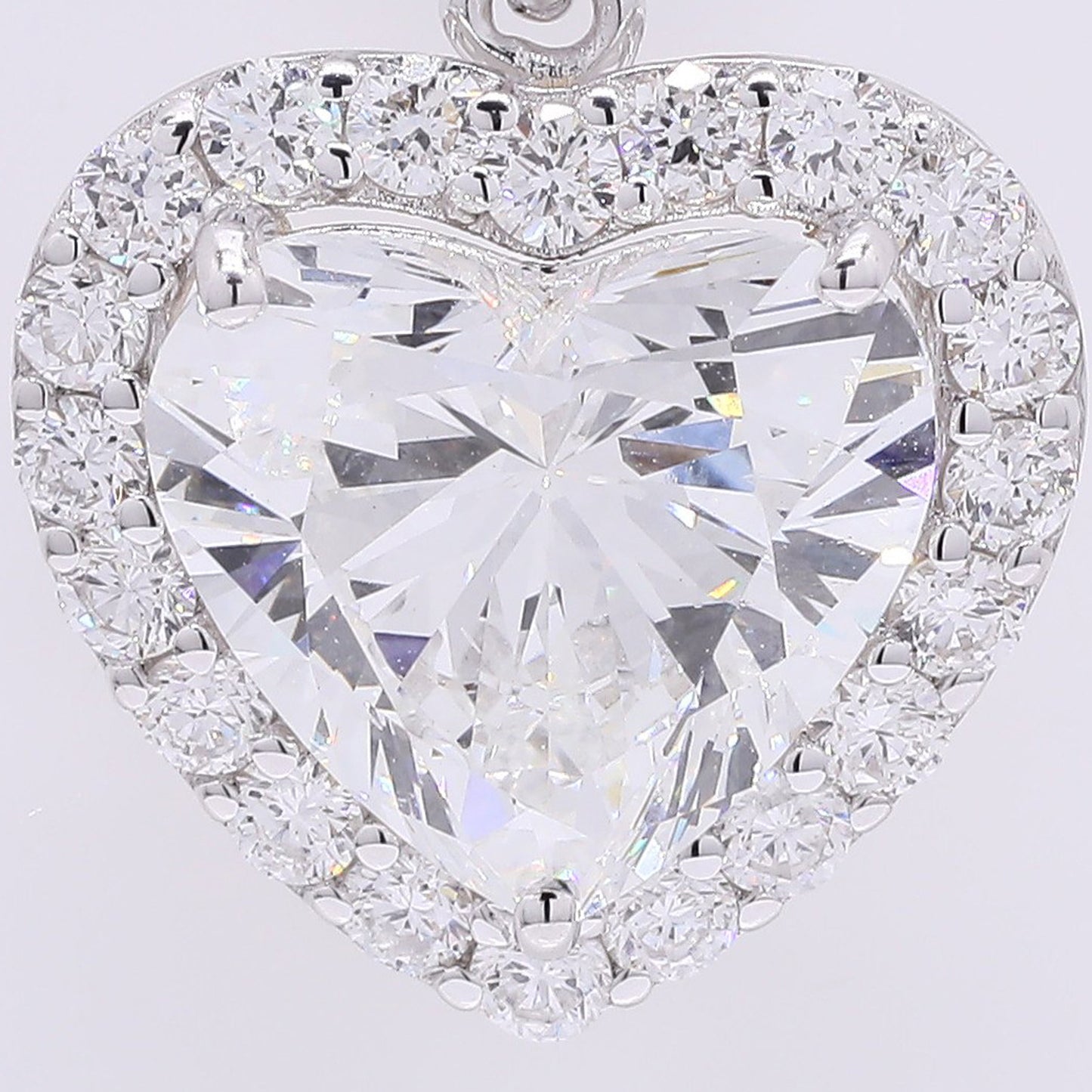 3.43 Carats Lab Grown Diamond 14K Gold Pendant