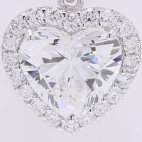 3.43 Carats Lab Grown Diamond 14K Gold Pendant