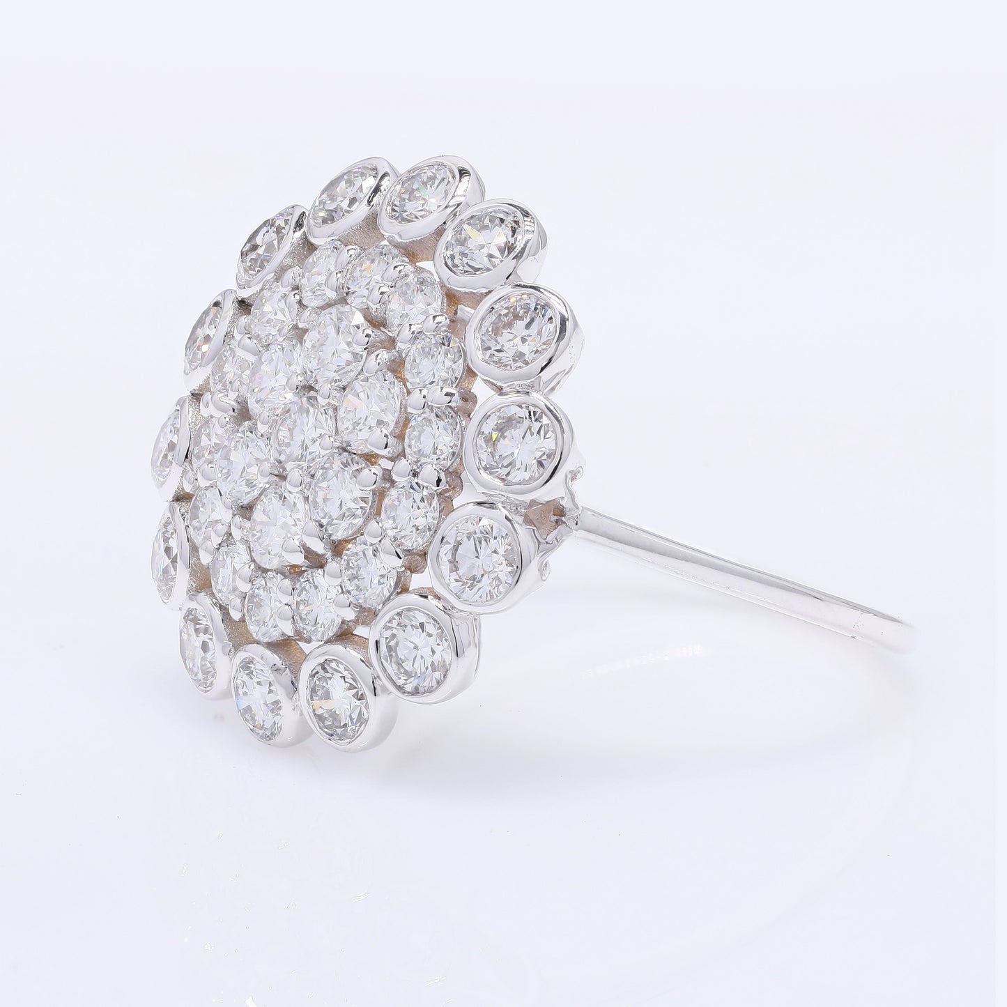 1.98 Carats Lab Grown Diamond 14K Gold Ring