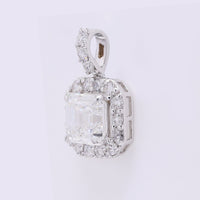 2.43 Carats Lab Grown Diamond 14K Gold Pendant
