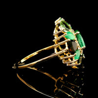 5.15 Ct Oval Emerald 14K Gold Ring