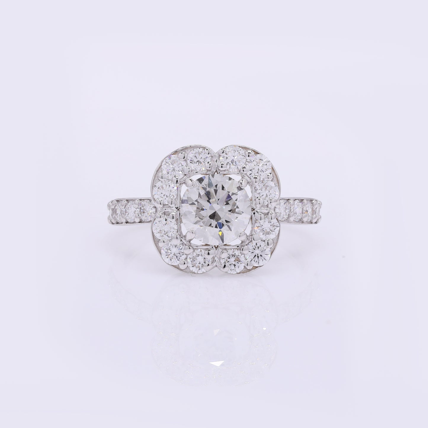 2.08 Carats Lab Grown Diamond 14K Gold Ring