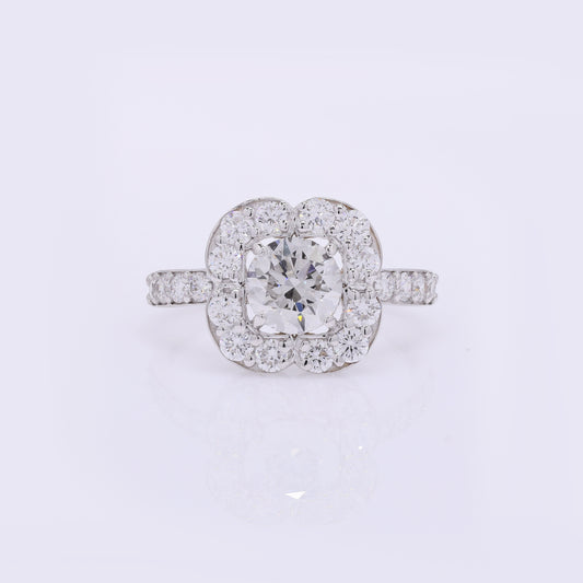 2.08 Carats Lab Grown Diamond 14K Gold Ring