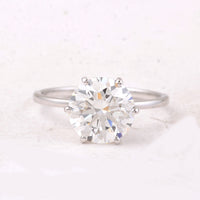 3.06 Carats Lab Grown Diamond 14K Gold Ring