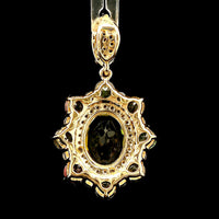 2.38 Ct Oval Tourmaline 14K Gold Pendant