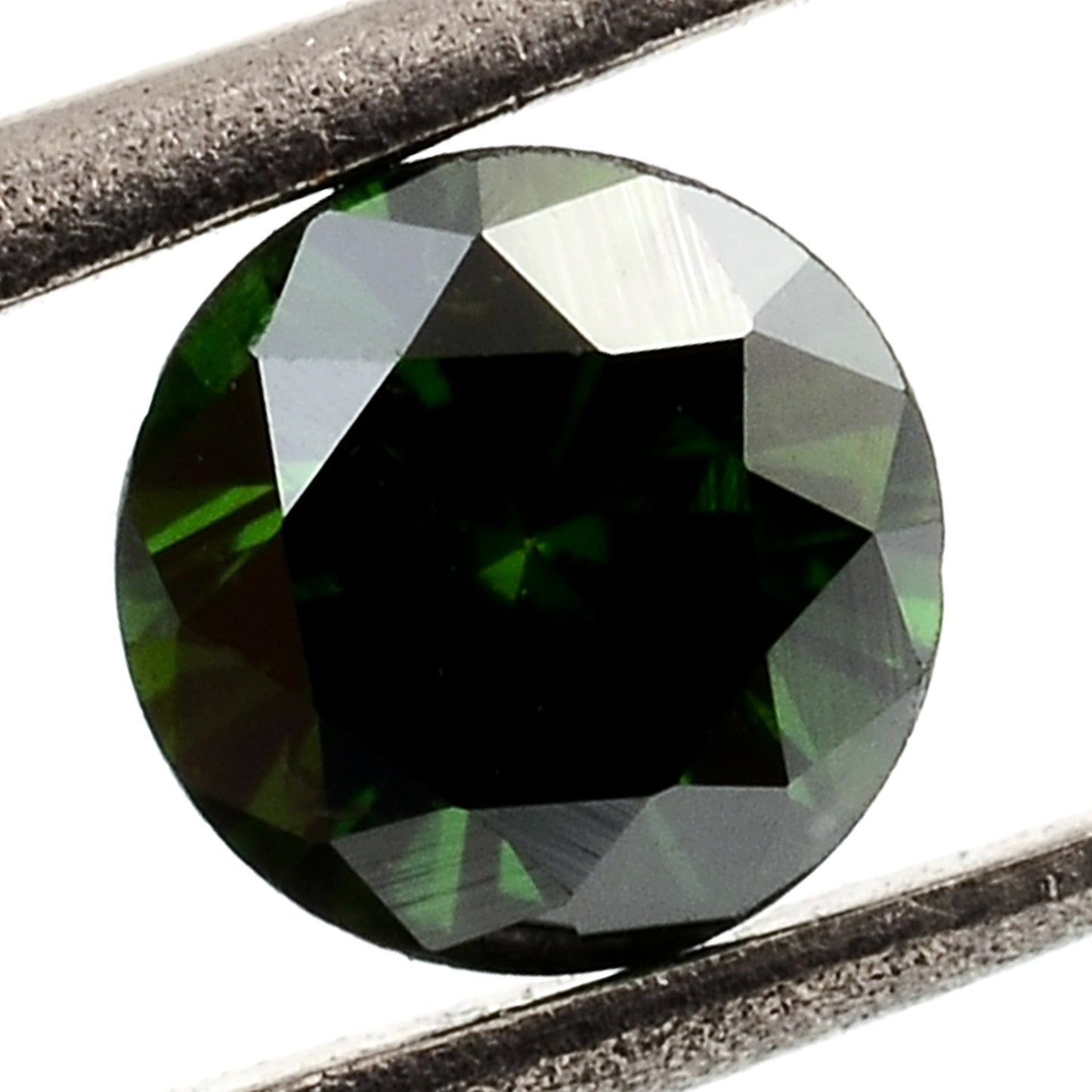 0.65 Green Diamond Round Loose Gemstone