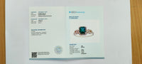 1.42 Ct Octagon Step Cut Natural Emerald 14K Gold Ring