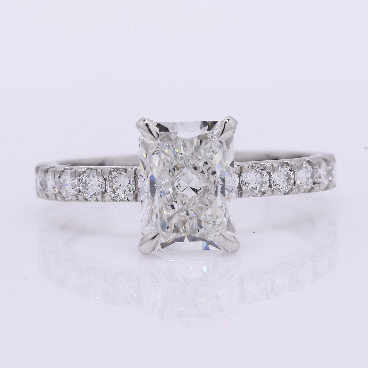2.49 Carats Lab Grown Diamond 950 Platinum Ring