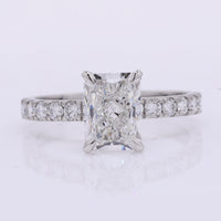 2.49 Carats Lab Grown Diamond 950 Platinum Ring