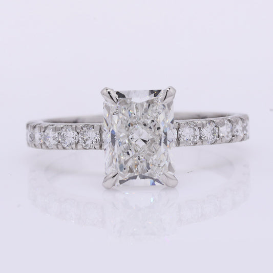 2.49 Carats Lab Grown Diamond 950 Platinum Ring