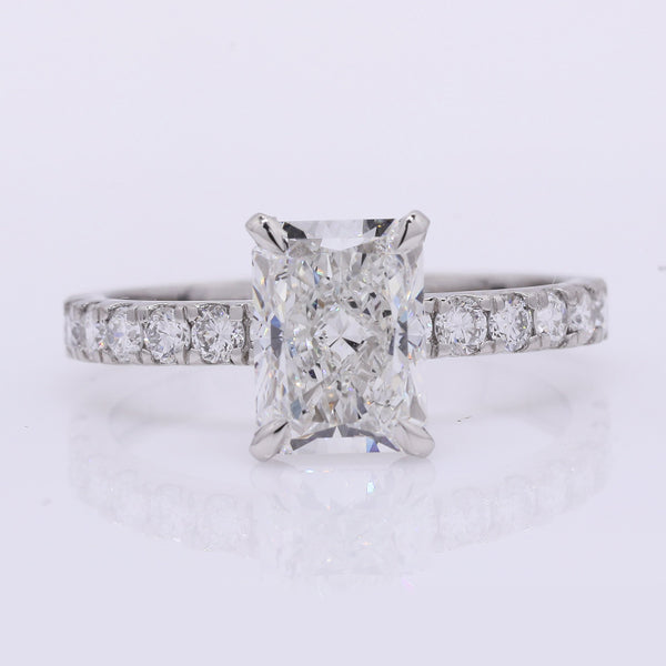 2.49 Carats Lab Grown Diamond 950 Platinum Ring