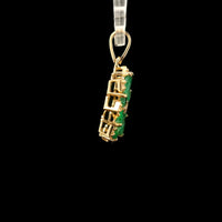 1.26 Ct Marquise Emerald 14K Gold Pendant