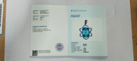 2.95 Ct Oval Mixed Cut Natural Aquamarine 14K Gold Pendant