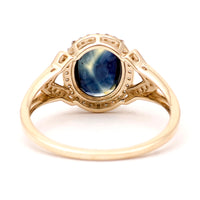 2.11 Ct Oval Natural Sapphire 14K Gold Ring