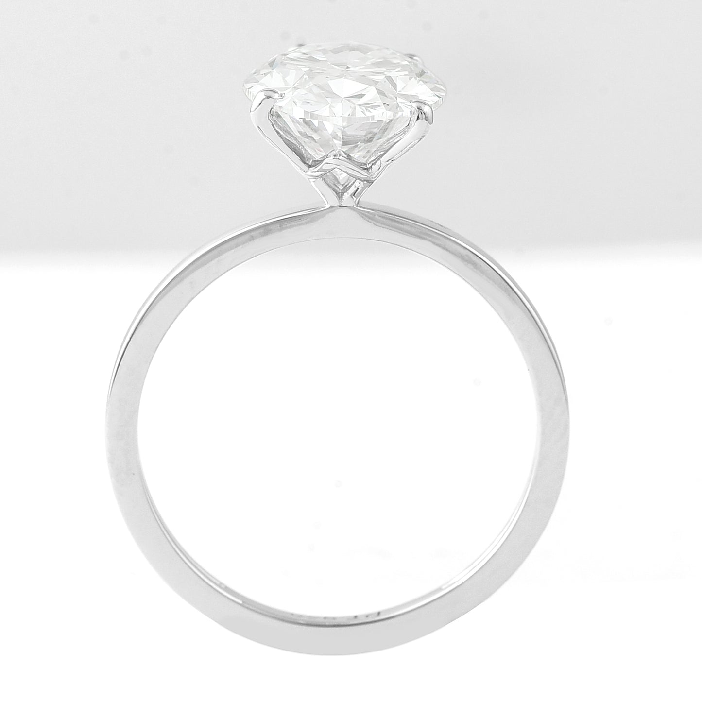 3.52 Carats Lab Grown Diamond 950 Platinum Ring