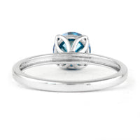 1.23 Carats Blue Lab Grown Diamond 14K Gold Ring