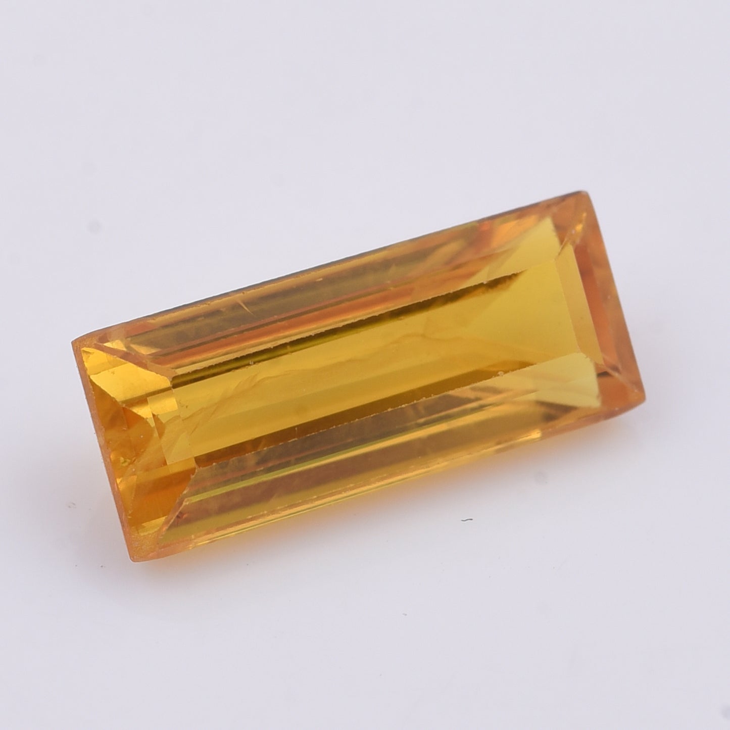 2.26 Natural Corundum Yellow Sapphire Rectangular Step Cut Gemstone