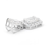 3.48 Carats Lab Grown Diamond 14K Gold Pendant