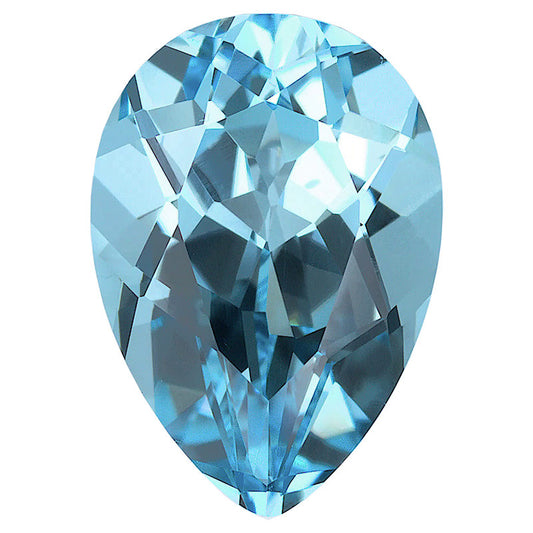 2.84 Carats Aquamarine Pear Loose Gemstone