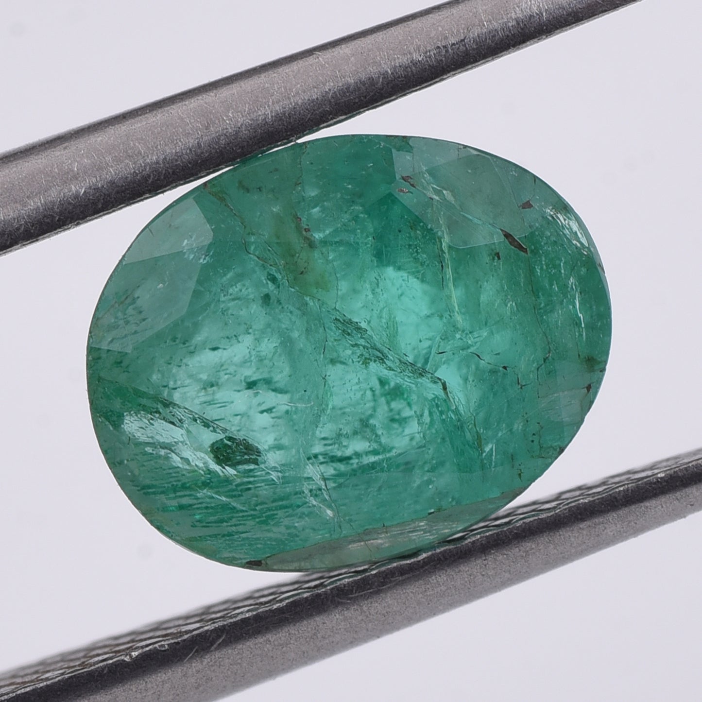 1.94 Natural Beryl Emerald Oval Mixed Cut Gemstone