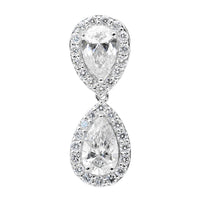 2.98 Carats Lab Grown Diamond 14K Gold Pendant