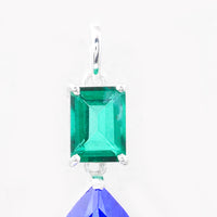 15.08 Ct Pear Tz Color Topaz, Green Topaz, 925 Sterling Silver Pendant
