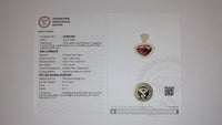 2.69 Ct Pear Cabochon Natural Tourmaline 14K Gold Pendant