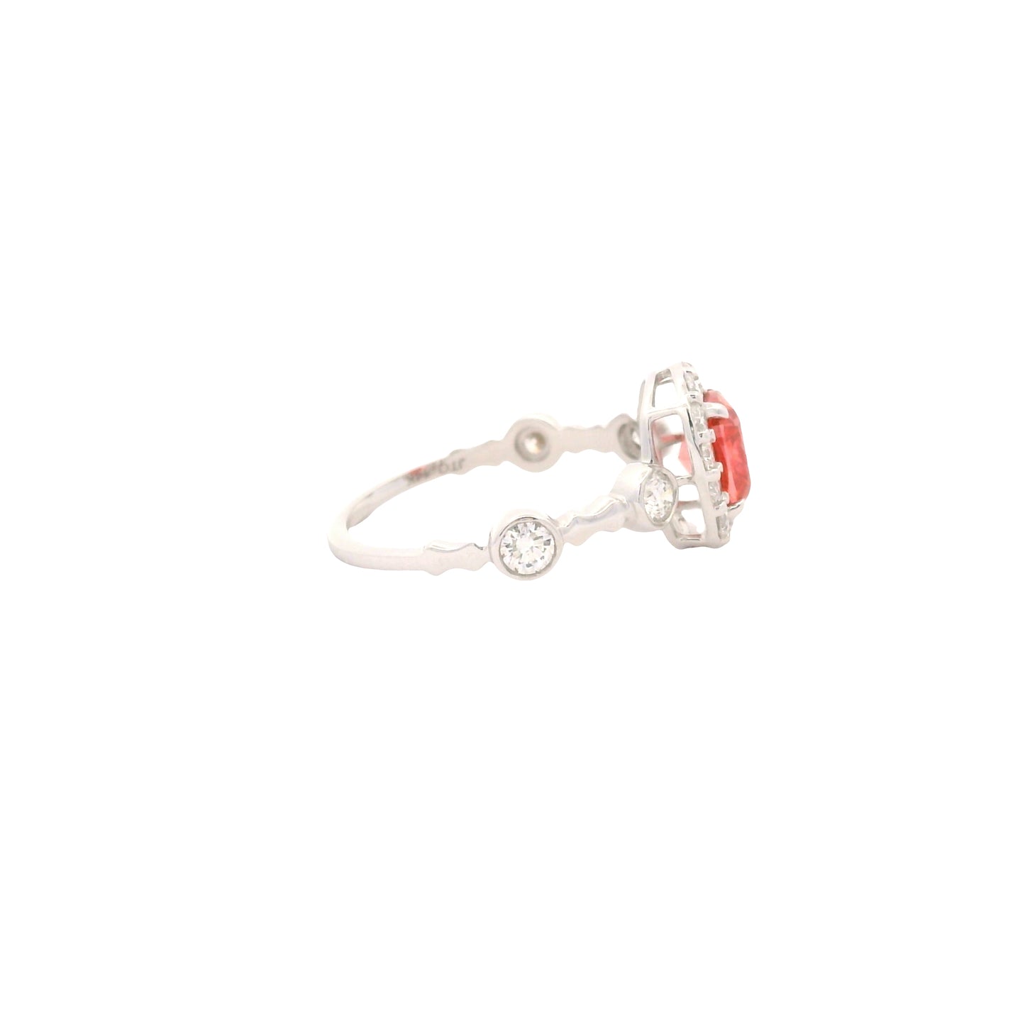 1.65 Carats Pink Lab Grown Diamond 14K Gold Ring