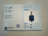 3.01 Ct Octagon Natural Sapphire 14K Gold Pendant
