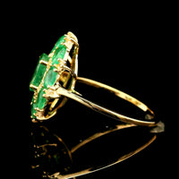 2.46 Ct Oval Emerald 14K Gold Ring