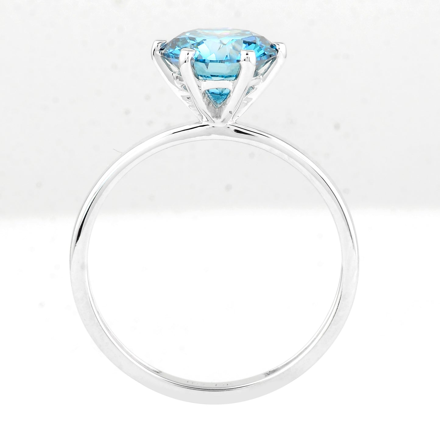 2.00 Carats Blue Lab Grown Diamond 14K Gold Ring