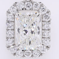 2.38 Carats Lab Grown Diamond 950 Platinum Pendant