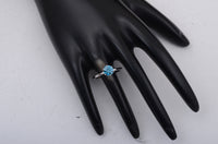 1.13 Carats Blue Lab Grown Diamond 14K Gold Ring
